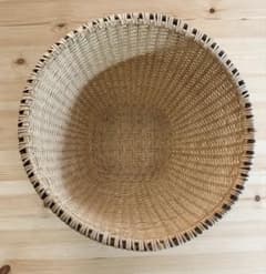 国産手編み マタタビかご 黒縁 超特大44cmのサムネイル