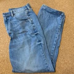 GU ハイウエストストレートジーンズ  XLのサムネイル