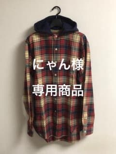 週末値下げ中♪   Ralph Lauren   フード付きネルシャツ　サイズLのサムネイル