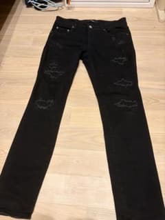 AZUL BY MOUSSY ダメージデニムパンツ ブラック Lのサムネイル