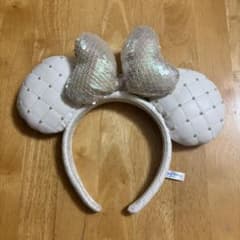 ディズニー ミニーカチューシャ ホワイト キルティングのサムネイル