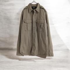 極美品 RRL ミリタリーシャツ S(実寸M相当) ベージュ ファティーグ 厚手のサムネイル