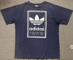 ☆90s USA製 adidas トレフォイル 万国旗タグ両面プリントTシャツL