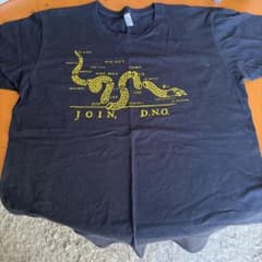 JOIN, D.N.O. グラフィック Tシャツ ブラック　US古着のサムネイル