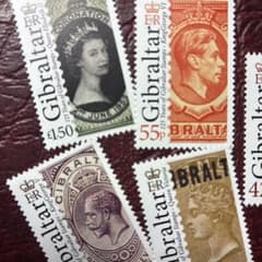 75965セール現品限 外国切手 ジブラルタル発行英王室5種揃エリザベス