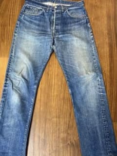 501 66前期リーバイスLevi's表記W35L36カンヌキイエロー70sのサムネイル