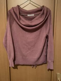 バックレースアップ オフショルニットのサムネイル