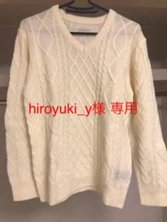 ナノユニバース　ニット   Lサイズ　クリーム色のサムネイル