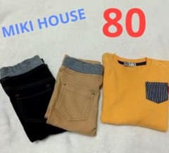 MIKI HOUSE ロンTとパンツセット 80 美品のサムネイル