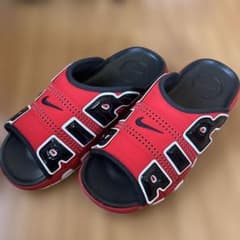 NIKE モアアップテンポ サンダル レッド×ブラック 29cm - メルカリ