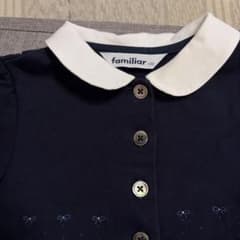 familiar ワンピース 100cm ネイビーのサムネイル