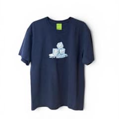 【即日発送・値下げしました】HUF TシャツLサイズ ネイビー アイスロゴ 半袖のサムネイル
