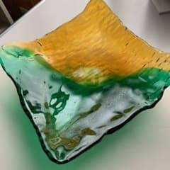 ⭐︎レトロ⭐︎ 四角い大皿のサムネイル