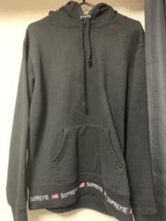 Supreme◆15AW/リブ/アメリカ国旗/ロゴ/パーカー/S/コットンのサムネイル