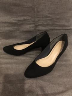 エスペランサ　ローヒール　パンプス24センチ　黒のサムネイル