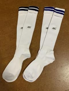 ミズノ サッカーソックス 27-29㎝ 【新品2本組】のサムネイル