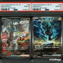 PSA10 連番】レシラムex ゼクロムex SAR - メルカリ