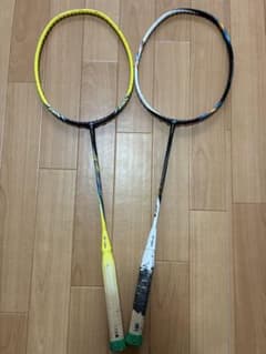 バドミントンラケット Nanoray 180 ,Astrox 2 2本セット - メルカリ
