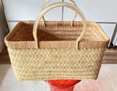 お値下げ　市場カゴ　超特大すず竹 尺六寸 中古品 m88924798693_1.jpg?1775349443