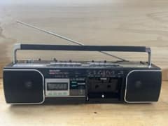 SHARP シャープ ダブルラジカセ QT-Y14 昭和レトロ 動作確認済み