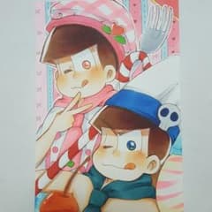 材木松 スイーツ松　おそ松さん 手描き イラストのサムネイル