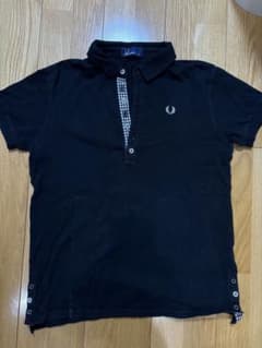 FRED PERRY ブラック ポロシャツ - メルカリ