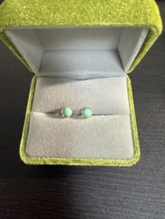 18k (AU750)ターコイズ ピアス オーバル カボションカット ゴールド 18k (AU750)ターコイズ ピアス オーバル カボションカット ゴールド