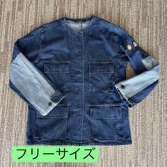 AS KNOW AS PINKY デニムジャケット ノーカラーのサムネイル