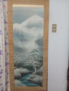 山川風景 掛軸 木製収納ケース付き 山川風景 掛軸 木製収納ケース付き - メルカリ