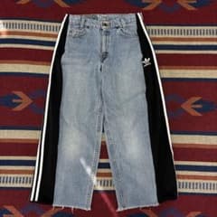 再構築 リーバイス アディダス ワイドパンツ Y2K W32相当 - メルカリ