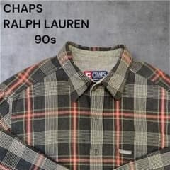 CHAPS チェック柄 コットンシャツ Lのサムネイル