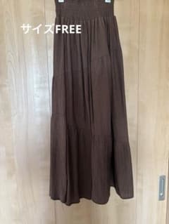 ロングスカート　フレアスカート　サイズFREEのサムネイル