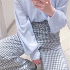 チェック レースアップパンツのサムネイル
