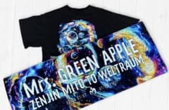 Mrs. GREEN APPLE ゼンジン　Tシャツ　タオル　ピンバッジセット Mrs. GREEN APPLE ゼンジン Tシャツ タオル ピンバッジセット - メルカリ