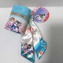 mofusand 桜満開 スカーフチャーム付きポーチ