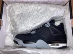Nike Air Jordan 4"Black and Light Steel"のサムネイル