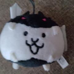 にゃんこ大戦争　ぬいぐるみチャーム　マスコット　暗黒ネコ