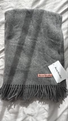 Acne Studios グレー マフラー 200x70cm - メルカリ