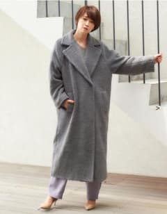 アウターサンセット ウールボア ロングコート 辺見えみり 新品 S