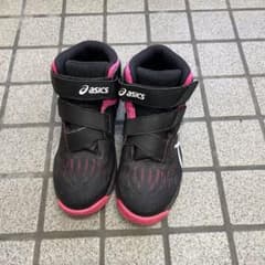 asics 安全靴 ハイカット ブラック ピンクのサムネイル
