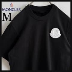 QR確認済・超人気】モンクレール/Tシャツ/ビッグワッペン/黒タグ/黒/M 