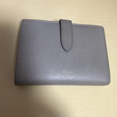 セリーヌ CELINE ミディアムストラップウォレット2つ折り財布 グレー