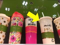 最終値下げ♡kate spade ♡New York ⋈ストロー付きタンブラーのサムネイル
