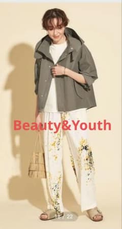 BEAUTY＆YOUTHグログランフードマウンテンパーカー 