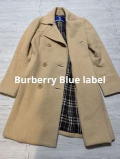 Burberry Blue label キャメル ダブルブレストコート - メルカリ