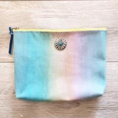 【handmade】リアルレザー グラデーションカラーポーチのサムネイル