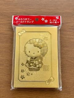 ハローキティ 黄金トランプ ゴールド 日本限定 サンリオ 和柄のサムネイル
