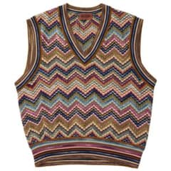 イタリア製 90s MISSONI ジグザグ コットン ニットベスト 50 イタリア製 90s MISSONI ジグザグ コットン ニットベスト 50 - メルカリ