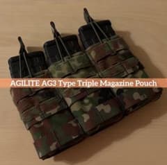 陸自迷彩 AGILITE AG3 トリプルマガジンポーチ - メルカリ