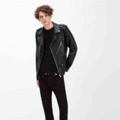 zara リアルレザー ダブルライダースのサムネイル